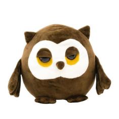 Imagem de Coruja Sonolenta Marrom 30cm - Pelúcia - Foffy