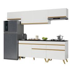 Imagem de Cozinha Completa Multimóveis Veneza Gw Fg3708 com Armário e Balcão Branca