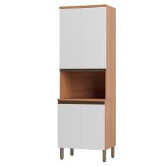 Imagem de Paneleiro Bárbara 70cm Para Micro 4 Portas Freijó E Branco