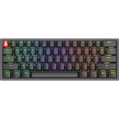 Imagem de Teclado Mecânico Gamer AGON AGK600 Cherry MX Red Switch Hot-Swappable US RGB 360° com design 60% ultracompacto