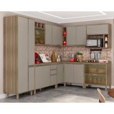 Imagem de Cozinha Completa Modulada 10 Peças com Armário e Balcão Vidro Reflecta