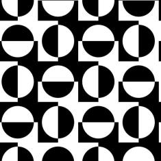 Imagem de Papel Parede Círculos  E  Com Retângulos Adesivo