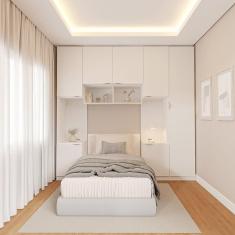 Imagem de Guarda-roupa Modulado 7 Portas 5 Peças Hera Cabecasa Madeiramadeira Branco Geada/Cinza