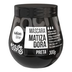 Imagem de Máscara Matizadora Salon Line Tô De Cacho Matiz Preto  300g
