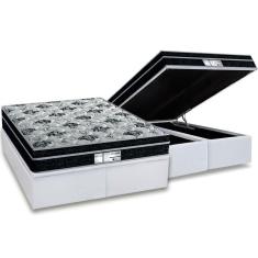 Imagem de Conjunto Box Baú Queen: Colchão Molas Probel Prolastic ProDormir Born + Base CRC Courano White(158x198)