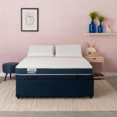 Imagem de Cama Box Baú com Colchão Queen Guldi Duplo Plus D28 e 2 Travesseiros G