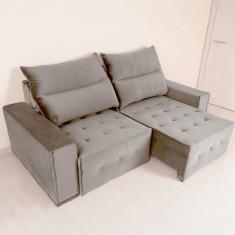 Imagem de Sofá Retrátil e Reclinável 3 Lugares 180 Cm Itália Cappuccino