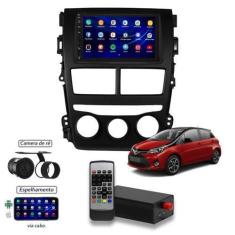 Imagem de Kit Central Multimídia Toyota Yaris 2018 Mp8 + Moldura + Câmera de Ré 
