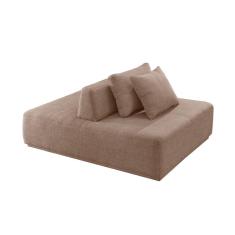 Imagem de Sofá 2 Lugares e 1 Encosto Dalí Poliéster Bege