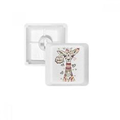 Imagem de Kit de atualização para jogos com teclado mecânico PBT de desenho animado Giraffe