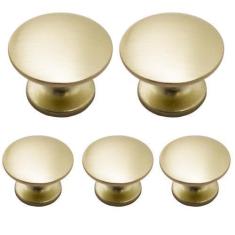 Imagem de Puxadores Ponto Redondo 31,5mm 05 Peças Guarda-Roupa Gavetas - Renna