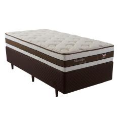Imagem de Cama Box Solteiro Herval Mississipi com Pillow Top e Molas Maxpring 64x88x188cm