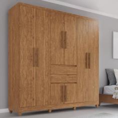 Imagem de Guarda-Roupa De Casal Giga Top 8 Portas 2 Gavetas - Tudo De Móveis - T