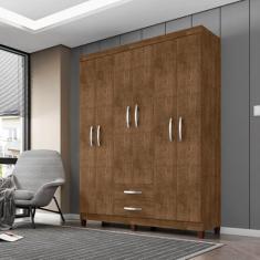 Imagem de Guarda-roupa Casal Itapema 6 Portas 2 Gavetas Malbec
