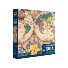 Imagem de Quebra-Cabeça 1000 Peças Game Office - O Novo Mapa Do Mundo 1928 Toyst