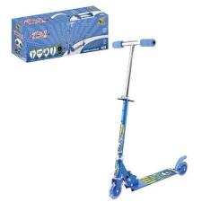 Imagem de Patinete De Ferro Infantil Menino 45Kg Azul 2 Rodas C/ Luzes - Art Bri