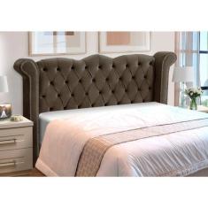 Imagem de Cabeceira Cama Box Estofada Madeira Luxo Queen Size Lunna - D'julia