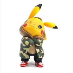 Imagem de Boneco de ação Pokémon Kawaii Camouflage Pikachu Anime Cospla