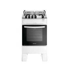 Imagem de Fogão 4 Bocas Branco com Mesa de Inox Atlas Milão Top - Atlas Eletrodo