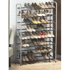 Imagem de Sapateira 40 Pares Sapato e Tênis 8 Prateleiras Aço Cromado - Member's