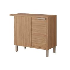 Imagem de Balcão de Cozinha Modulado Eloise Nicho Canto 1 Porta e Tampo 92cm Freijo - MGM