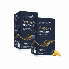 Imagem de Ômega 3 EPA DHA KIT 2 X 60cps PURA VIDA