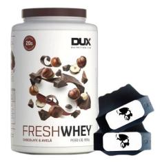 Imagem de Fresh Whey Isolado Hidro 3W Chocolate 900g Luva Caveira Dux - Dux Nutr