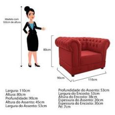 Imagem de Poltrona Decorativa Chesterfield Ana Corano  - ADJ Decor