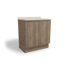 Imagem de Gabinete De Cozinha Modulado Balcão Maxxi G744 2 Portas C/Tampo 80cm N