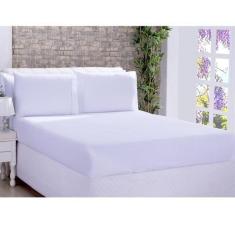 Imagem de Jogo De Lençol 180 Fios Ponto Palito Algodão Solteiro 2 Peças Deccoral