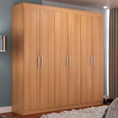 Imagem de Guarda-Roupa Casal Montreal 6 PT 2 GV Cinamomo