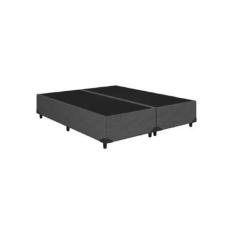 Imagem de Base Box Casal Bipartido Blindado Linhão Cinza - Imperium Do Sono