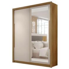 Imagem de Guarda Roupa Dubai Com Espelho 2 Portas De Correr Nature Fendi Vr - Vi