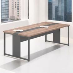 Imagem de Mesa de Reunião para Escritório Roma Noce Preto