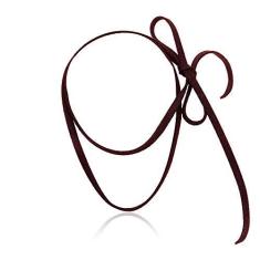 Imagem de Cordão tipo Choker Sintético Marrom Café sem fecho