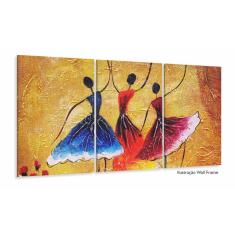 Imagem de Quadro Decorativo 120x60 Sala Quarto Abstrato Dança Espanha