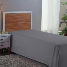 Imagem de Lençol Solteiro 400 Fios Aveludado Cama Box Sem Elástico Avulso - Nara