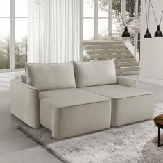 Imagem de Sofá Retrátil 200cm Com Kit Entrada Usb 2 Lugares Moon 2321 Estofart