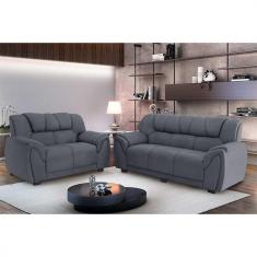 Imagem de Sofa Parana Moscou 3 E 2 Lugares Cinza