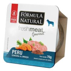 Imagem de Ração Úmida Fórmula Natural Fresh Meat Gourmet Peru, Cenoura e Linhaça para Cães Adultos - 70 g