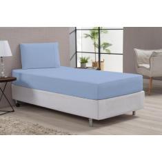 Imagem de Jogo De Cama Lençol Solteiro Azul Menina E Menino 2 Peças - Beatriz En