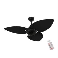 Imagem de Ventilador De Teto Kovalski Nero Office 3 Pás Preto 127V Com Controle
