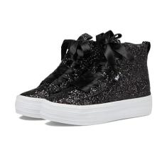 Imagem de Keds Tênis feminino Triple Up Hi Top Glitter Celeb (criança pequena), Preto/Glitter, 18