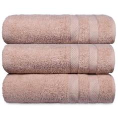 Imagem de Kit 3 Toalha De Banho Fio Penteado Extra Macia - Comfort - Kit 5