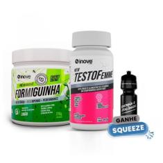 Imagem de Kit Testofemme + Formiguinha Pré-treino Inove Sports  Ganhe 1 Squeeze 