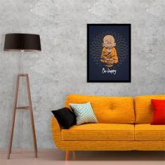 Imagem de Quadro Decorativo Buda Baby Be Happy 34x23cm