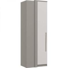 Imagem de Guarda Roupa Modulado Elegance Canto Reto 1 Porta-Cinza/Off White - Mó