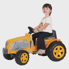 Imagem de Trator Fazendeiro Farmer Amarelo Pedal Infantil Biemme