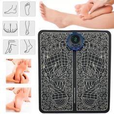 Imagem de Massageador Tapete Pulso Elétrico Perna Pés Ems Almofada Pé - Monac