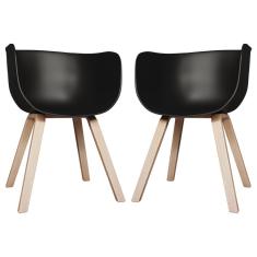 Imagem de Kit 02 Cadeiras Decorativas para Sala e Cozinha Angélica (PP)  - Gran Belo